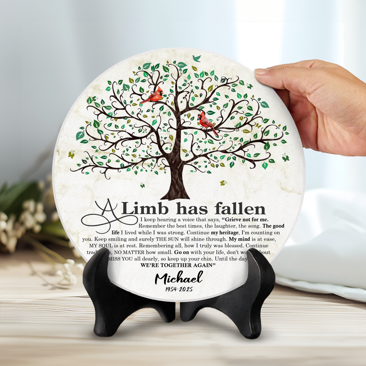 Personalized Memorial Garden Stone, Custom Remembrance Stone with Poem, Remembrance Keepsake, Sympathy Gift for Loss of Loved One 1 Personalized Memorial Garden Stone, Custom Remembrance Stone with Poem, Remembrance Keepsake, Sympathy Gift for Loss of Loved One