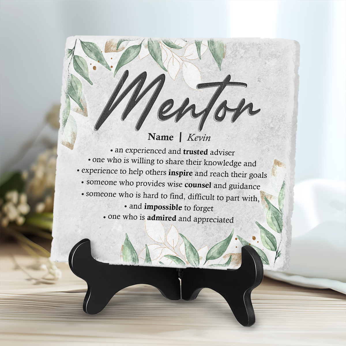 Personalized Mentor Definition Ceramic Stone, Thank You Gift For Mentor, Mentor Teacher Gifts, Mentor Appreciation Gifts, Mentor Gifts, 1 Thank You Gift For Mentor, Mentor Teacher Gifts, Mentor Appreciation Gifts, Mentor Gifts, Personalized Mentor Definition Ceramic Stone