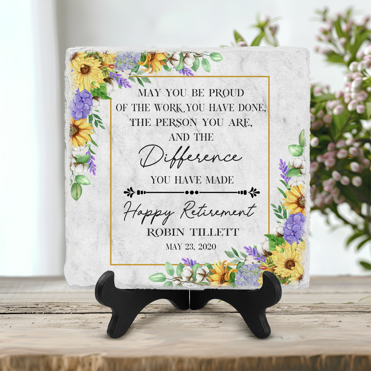 Happy Retirement Gifts Personalised Stone, Retirement Present For Coworker, Retirement Gift For Boss, Gift For Retired Person 1 Happy Retirement Gifts Personalised, Retirement Present For Coworker, Retirement Gift For Boss, Gift For Retired Person