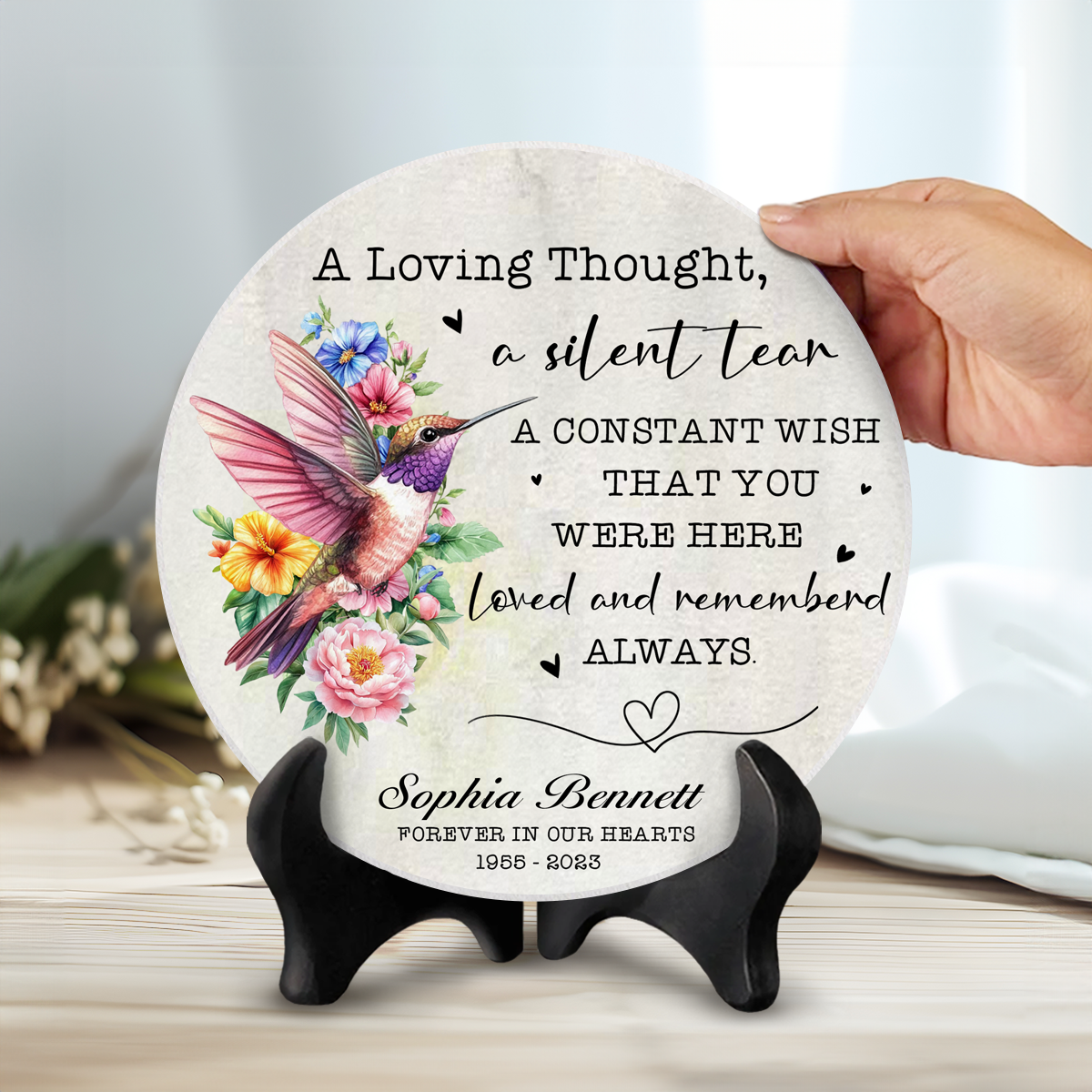 Custom Memorial Garden Stones, A Silent Tear Garden Stone Personalized, Remembrance Garden Rock, Loss of a Loved One, Bereavement Gifts 1 Custom Memorial Garden Stones, A Silent Tear Garden Stone Personalized, Remembrance Garden Rock, Loss of a Loved One, Bereavement Gifts