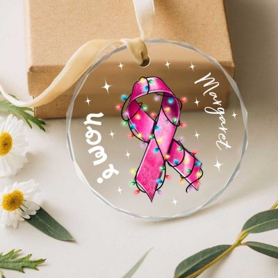 I Won Breast Cancer Ornament, Personalized Survivor Gift, Cancer Survivor Keepsake, Encouragement Gift for Her