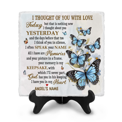 Personalized Remembrance Stones, Memorial Plaques For Garden, Custom Memorial Gifts, Ceramic Grave Markers