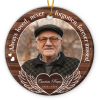 Personalized Memorial Photo Ceramic Ornament – Remembrance Christmas Gift, Custom Name and Date Keepsake, Gift for Loss of Loved One
