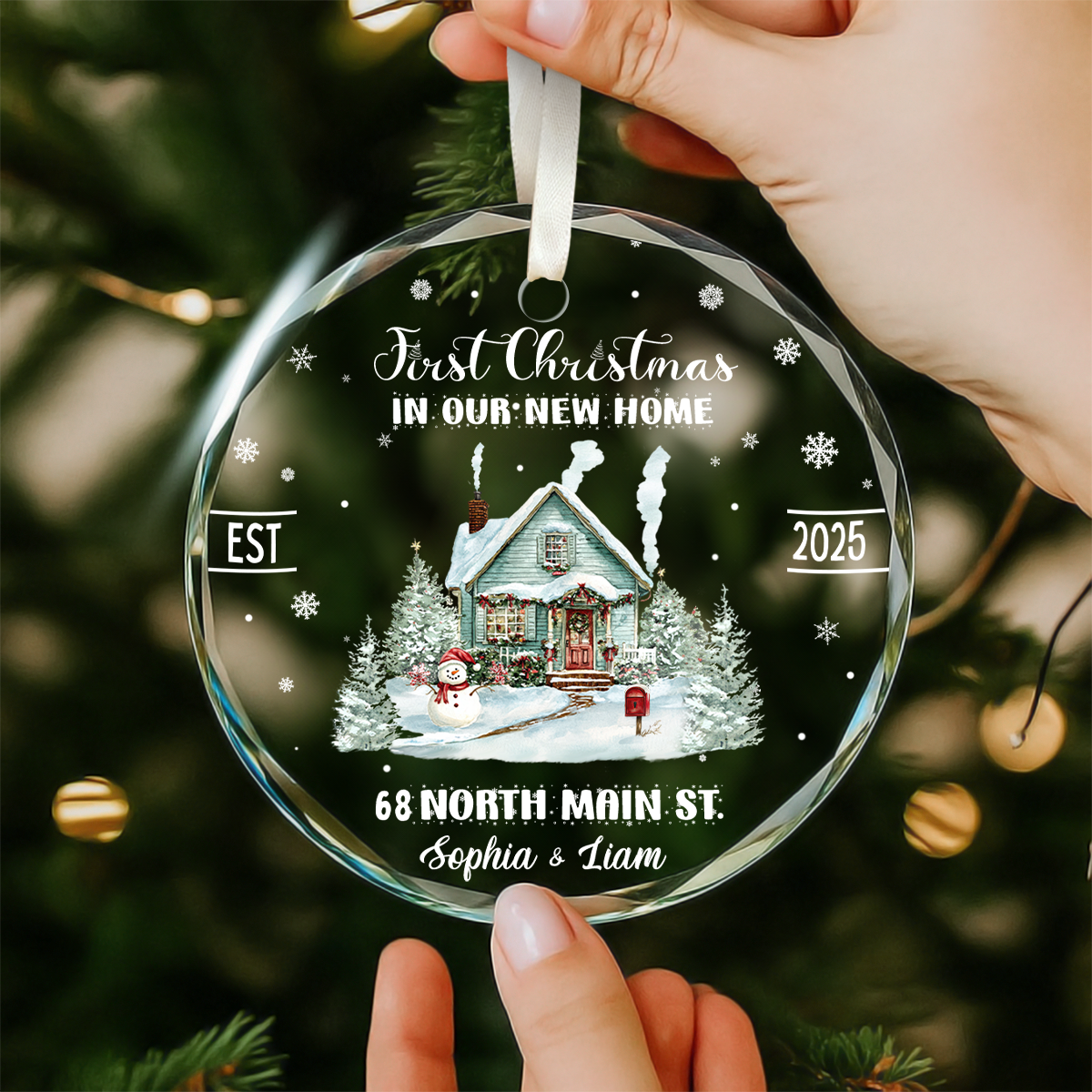 First Christmas Our New Home Ornament, New Home Bauble Decor, Personalized Housewarming Gift, 1st Xmas In Our Forever Home 1 First Christmas Our New Home Ornament, New Home Bauble Decor, Personalized Housewarming Gift, 1st Xmas In Our Forever Home