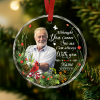 Custom Photo Memorial Ornament, Personalized Remembrance Christmas Ornament, Loss of Mother Father Gift