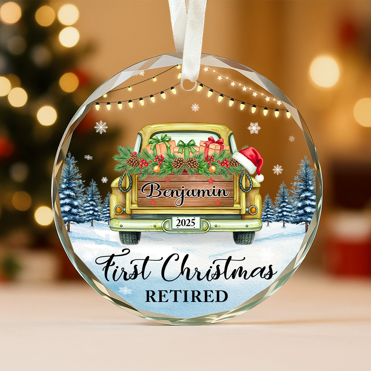 First Christmas Retired Ornament 2025, Personalized Retirement Christmas Ornament, Custom Retired Christmas Decoration 1 First Christmas Retired Ornament 2025, Personalized Retirement Christmas Ornament, Custom Retired Christmas Decoration