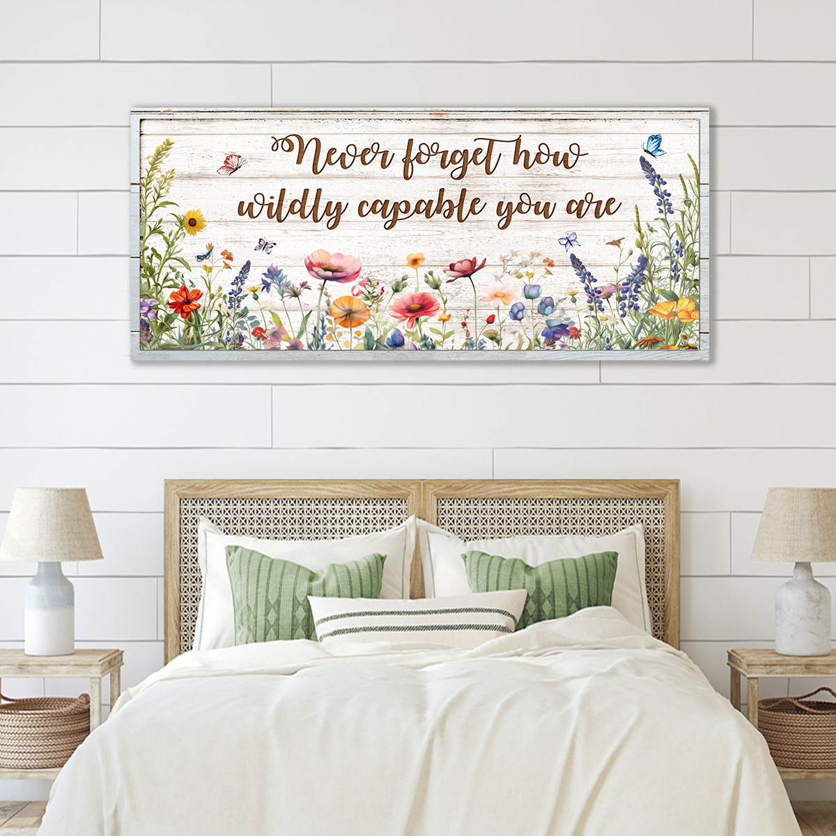 daisihome-never-forget-how-wildly-capable-you-are-canvas-wildflower-boho-wall-art-rustic-farmhouse-inspirational-decor-4 Never Forget How Wildly Capable You Are Large Canvas, Wildflower Boho Wall Art, Rustic Farmhouse Inspirational Decor