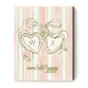 Personalized couple initials wall art with custom initials and date on canvas – romantic Valentine’s Day, anniversary, or wedding décor.