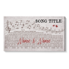 Custom Song Lyrics on Canvas Wall Art, His and Hers Wedding Anniversary Gift Personalized, Music First Dance Song, Bedroom Signs Above Bed