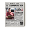 Postal Retirement Newspaper Canvas Print, United States Postal Service Retired, Postal Retirement Gift, Retired Mailman Gifts