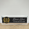 Personalized lawyer desk name plate with custom attorney name – lawyer appreciation, bar exam pass, and law school graduation gift.