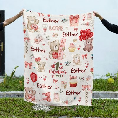 Babys First Valentines Day Blanket 2026, My First Valentine Heart Blanket, Infant Valentines Day Gifts