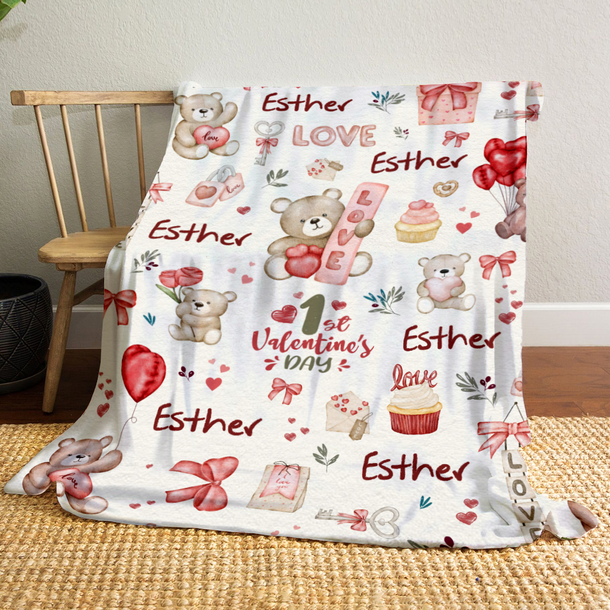 Babys First Valentines Day Blanket 2026, My First Valentine Heart Blanket, Infant Valentines Day Gifts