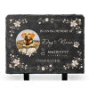 Personalized Pet Photo Rock Slate, Pet Memorial Stone Slate, Engraved Headstone for Dogs, Pet Tombstone