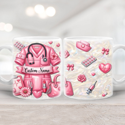 Personalized Appreciation Nurse 3D Mug - Nurse Gift