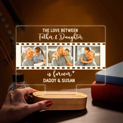 daisihome personalized father daughter led night light daddy and daughter gift family memory keepsake light lamp 1