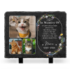 Personalized Cat Remembrance Stone – Custom Cat Loss Photo Slate, Pet Sympathy Gift, Cat Grave Marker Memorial Gift