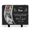 Personalized Cat Memorial Stone Plaque – Custom Photo Pet Loss Gift - Forever Loved Slate Keepsake with Stand - Cat Loss Gift
