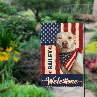 Personalized Dog Garden Flag – Pet Patriotic Outdoor Decor – 4th of July Gift for Dog Lover 5 Personalized Dog Garden Flag – Pet Patriotic Outdoor Decor – 4th of July Gift for Dog Lover