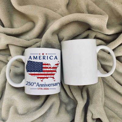 USA 250th Anniversary Mug, 1776-2026 Semiquincentennial Coffee Cup, Independence Day Mug, Proud American Gift
