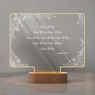 Personalized Bible Verse LED Light, Custom Favorite Bible Verse Gift, Faith Based Decor, Religious Night Light