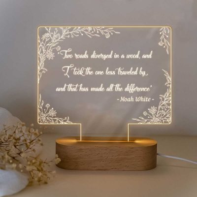 Personalized Bible Verse LED Light, Custom Favorite Bible Verse Gift, Faith Based Decor, Religious Night Light