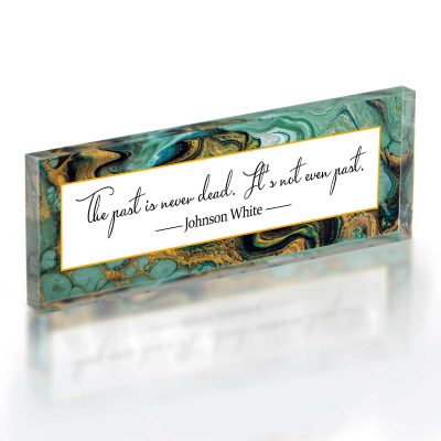 Personalized Quote Acrylic Desk Sign, Inspirational Office Decor, Motivational Quote Gifts, Positive Affirmation Table Plaque