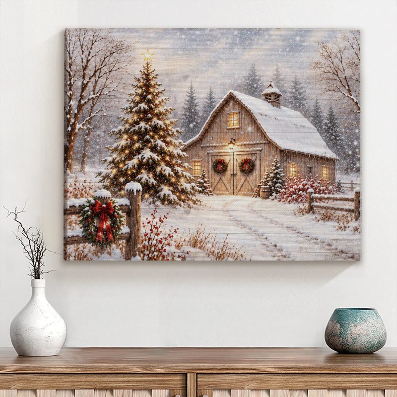 4f7b95d0 bb19 11f1 a2e7 0242ac120002 christmas barn canvas wall art 8